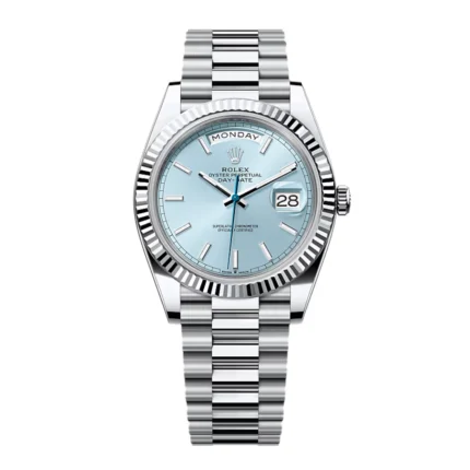 Rolex Day-Date 228236 “Ice Blue Grooved” Super Clone Quality