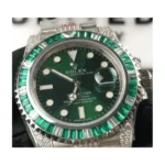 Rolex Submariner 116610LV “Hulk Iced Out” Premium Replica 1:1 - Image 3