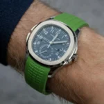 Patek Philippe – Aquanaut – Rubber Strap – Curved – Green - Image 2