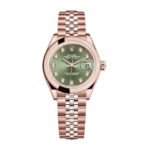 Rolex Lady-Datejust 279165 Green Diamond Dial Premium Copy 1:1