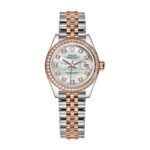 Rolex Lady-Datejust 279381RBR Everose Gold Sundust Diamond High-End Replica 1:1