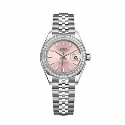Rolex Lady-Datejust 279384RBR “Pink Dial Diamond Bezel” 1:1 Master Replica