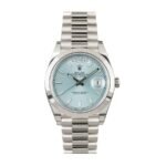 Rolex Day-Date 228206 “Ice Blue Baguette” Premium Duplicate
