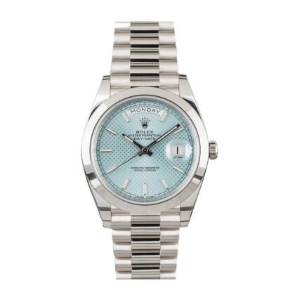Rolex Day-Date 228206 “Ice Blue Baguette” Premium Duplicate